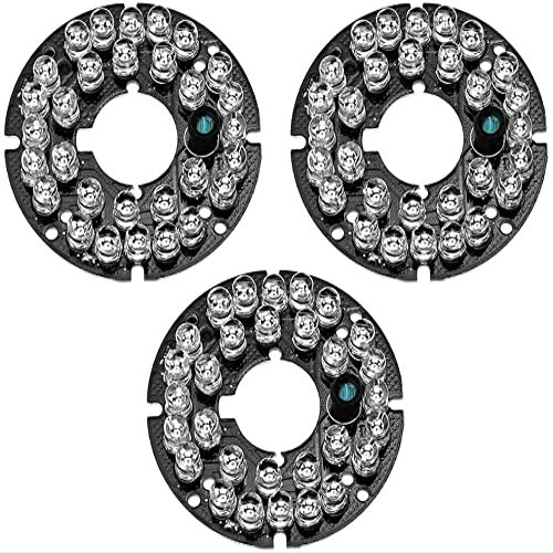 XYWHPGV 30 LEDs 850nm IR Infrared Board 60 Degree Round Plate IR Illuminator Board Bulb for CCTV Security Camera 3pcs(19cdc a4a7e b9db1 f8ea8 83ee1 274ba
