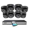 ZOSI C220 16CH 4K PoE Home Security Camera System, 16 Channel 4K 8MP NVR with 4TB HDD for 24/7 Record, 8 x 4MP(1440p) QHD 2.5K Dome IP Cameras Outdoor Indoor, Smart AI Human Detection, Two-Way Audio view 1
