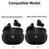 [3 in 1] Hard PC Case Compatible with Beats Studio Buds +/Beats Studio Buds with Cleaning Kit, Cute Colored Shockproof Protective Case with Keychain view 2
