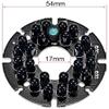 XYWHPGV 24 LEDs 850nm IR Infrared Board 90 Degrees Round Plate IR Illuminator Board Bulb for CCTV Security Camera 3pcs(2b960 258ab 97222 cd692 cfd67 aaf92 view 2