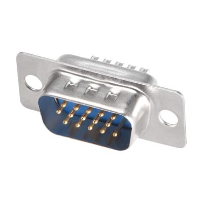 XYWHPGV D-sub Connector Male Plug 15 Pin 3 Row Port Terminal Output for Mechanical Equipment CNC Computers Blue Pack of 1(F34f8 6d7c0 e9a04 5226b 3e3ca c3c92