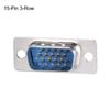 XYWHPGV D-sub Connector Male Plug 15 Pin 3 Row Port Terminal Output for Mechanical Equipment CNC Computers Blue Pack of 1(F34f8 6d7c0 e9a04 5226b 3e3ca c3c92 view 2