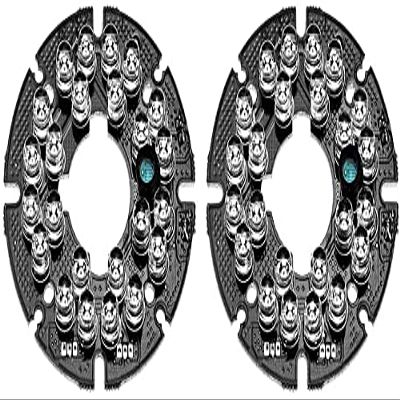 XYWHPGV 24 LEDs 850nm IR Infrared Board 60 Degree Round Plate IR Illuminator Board Lamp for CCTV Security Camera 2pcs(ca0b1 726b4 740c1 77511 e32a5 9b384