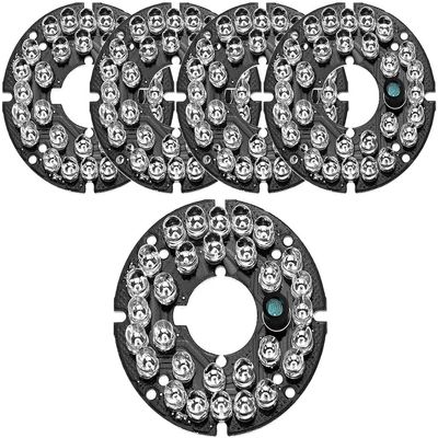 XYWHPGV 30 LEDs 850nm IR Infrared Board 45 Degree Round Plate IR Illuminator Board Bulb for CCTV Security Camera 5pcs(34edd 2e039 60a47 eb150 87d2e a469f