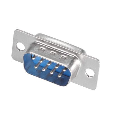 XYWHPGV D-sub Connector Male Plug 9 Pin 2 Row Port Terminal Solder Type for Mechanical Equipment Computers CNC Blue Pack of 1(8023c b0369 d4836 82e9e b6c53 95674