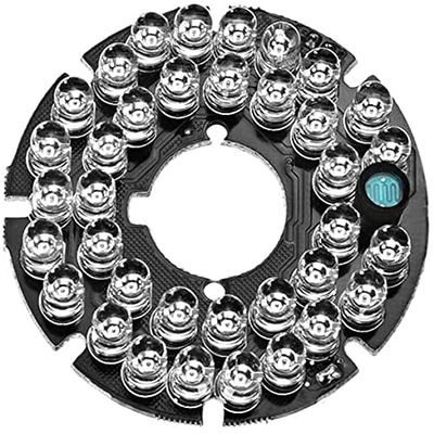 XYWHPGV 36 LEDs 850nm IR Infrared Plate 60s Round Plate IR Illuminator Board Bulb for CCTV Security Camera(ad6e9 76ac6 8cb32 54fab 7aa9d df8bd