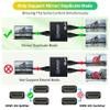 BolAAzuL 1x2 HDMI Splitter 1 in 2 Out 4K 1 to 2 HDMI Adapter for 2 Monitors with Power Adapter for Dual Monitors Mirror Display for TV Desktop Laptop PC Gaming view 3