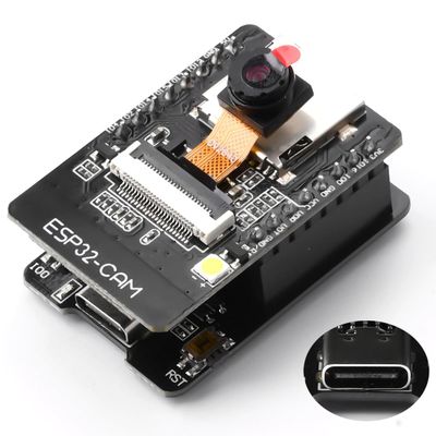Aideepen ESP32-CAM W-BT Board ESP32-CAM-MB Type-C to Serial Port CH-340G with OV2640 2MP Camera Module Dual Mode Support NodeMCU.