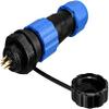 XYWHPGV Aviation Connector, 12.8mm 4P 5A 250VSD13-4 Waterproof Male Wire Panel Power Chassis Metal Fitting Connector Aviation Gold Plated (025aa 3a973 3eace 5b499 68631 2dc64 view 1