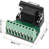 XYWHPGV D-Sub DB9 Connection Board Connector 9 Pin 2 Row Female RS232 Serial Port Solderless Terminal Block Adapter (0382e 13958 ef288 b20f7 2a41a 8034a view 2
