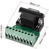 XYWHPGV D-Sub DB9 Patch Board Connector 9 Pin 2 Row Female RS232 Serial Port Solderless Terminal Block Adapter with Positioning Nuts(c72cc 48cfa d1007 957e6 03 view 2
