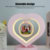 GOWENIC Levitating Bluetooth Speaker, Heart Shaped Magnetic Levitating Bluetooth Speaker, 360 Degree Rotation Music Lovers Player Speaker, Touch Control, US view 2