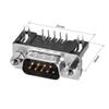 XYWHPGV D-sub Connector Male Plug 9 Pin 2 Row Right Angle Port Terminal Output for Mechanical Equipment Pack of 5(b230f a4edc 334f4 eff2d 2c69e 26a98 view 4