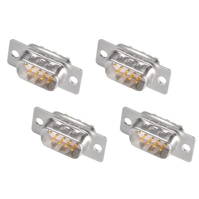 XYWHPGV D-sub Connector Male Plug 9 Pin 2 Row Port Terminal Break Welding Type for Mechanical Equipment Computers CNC Pack of 4(caed1 4ebf4 a6247 2e434 cf47a ba8a5