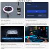 2.8inch USB Monitor Water Cooler Screen PC Case Secondary Screen Desktop RGB Ambient Screen 480480 Resolution IPS Panel,Supports Music Spectrum Analysis Function Dynamic Theme Editor, Black view 4
