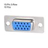 XYWHPGV D-sub Connector Female 15 Pin 3 Row Port Terminal Breakout for Mechanical Equipment CNC Computers 10 Pack (c47ad ad771 214fd 4d5a0 886c7 01cc5 view 2