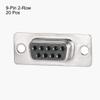 XYWHPGV D-sub Connector DB9 Female Socket 9-pin 2-Row Port Terminal Breakout for Mechanical Equipment CNC Computers Black Pack of 20(1beb7 6526f 94b32 7d11f 0e9a4 156cf view 2