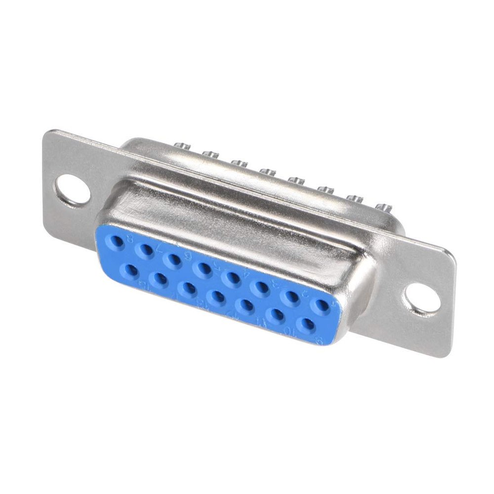 XYWHPGV D-sub Connector DB15 Female Socket 15-pin 2-Row Port Terminal Breakout for Mechanical Equipment CNC Computers Blue Pack of 20(9af74 eba12 13563 6dade 68736 f6775