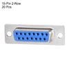 XYWHPGV D-sub Connector DB15 Female Socket 15-pin 2-Row Port Terminal Breakout for Mechanical Equipment CNC Computers Blue Pack of 20(9af74 eba12 13563 6dade 68736 f6775 view 2