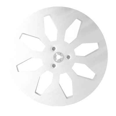 7 Inch Empty Tape Reel 8 Hole Aluminum Alloy Durable Rust Resistant Enhances Sound Quality Replacement Part for Reel to Reel Players (Silver)