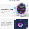 2.1" USB Monitor Water Cooler Case - Desktop RGB Ambient Screen, 480480 Resolution IPS Panel, Music Spectrum Analysis, Dynamic Theme Editor, Silver view 3