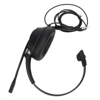 Gavigain X6S-3.5-MV 3.5mm Business Headset,Telephone Headset,Cell Phone Headset,ENC Noise Reduction Volume Tunable Monaural Telephone Headset with Mic for Home Call Center