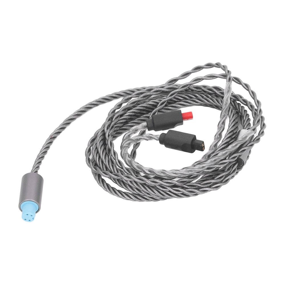 4 Core Silver Plated Copper Replacement Sound Upgrade Cable with 3.5mm 2.5mm 4.4mm Plug, 120cm/47.2in Length, for ATH IM04 IM03 IM02 IM01 IM50 IM70 Headphones