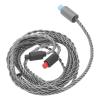 4 Core Silver Plated Copper Replacement Sound Upgrade Cable with 3.5mm 2.5mm 4.4mm Plug, 120cm/47.2in Length, for ATH IM04 IM03 IM02 IM01 IM50 IM70 Headphones view 2