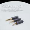 4 Core Silver Plated Copper Replacement Sound Upgrade Cable with 3.5mm 2.5mm 4.4mm Plug, 120cm/47.2in Length, for ATH IM04 IM03 IM02 IM01 IM50 IM70 Headphones view 4