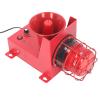 60W 130dB Industrial Sound Light Alarm Outdoor Alarm Horn IP65 LED Strobe Horn Alarm for Factory Workshop Railway (DC12V) view 1