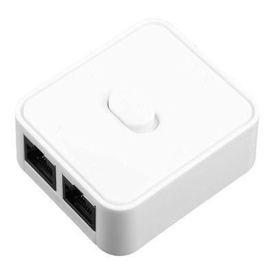 Acinkeety 2 Port AB Manual Switcher 2 in 1 Out/1 in 2 Out RJ45 CAT6 Ethernet Sharing Switch Box 2 Port Gigabit Switch