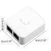Acinkeety 2 Port AB Manual Switcher 2 in 1 Out/1 in 2 Out RJ45 CAT6 Ethernet Sharing Switch Box 2 Port Gigabit Switch view 3