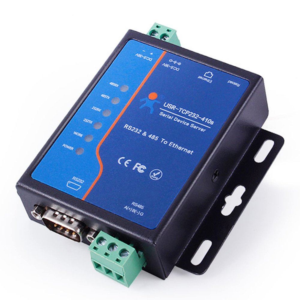Acinkeety USR-TCP232-410s ModBus RTU Converter Industrial Serial Server Support DNS DHCP RS232 RS485 to Ethernet IP Module Serial Device Server