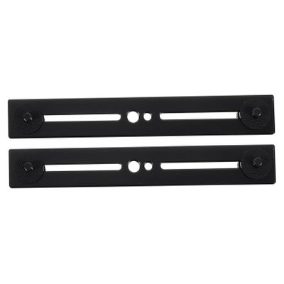 FAVOMOTO 2pcs Adjustable Mic Extension Bar -skid Pads Double Mount Camera Flash Bracket Compatibility -shake Design for Secure Setup