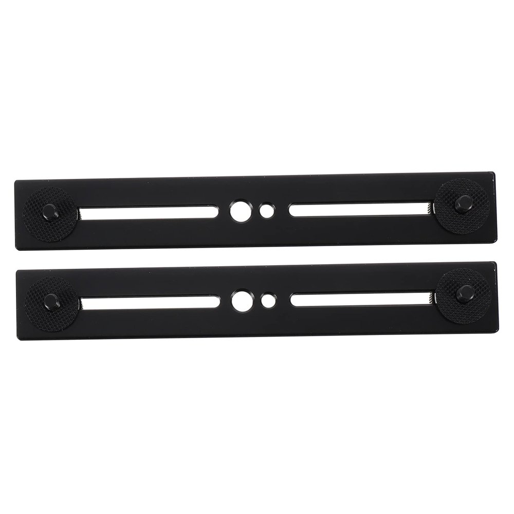 FAVOMOTO 2pcs Adjustable Mic Extension Bar -skid Pads Double Mount Camera Flash Bracket Compatibility -shake Design for Secure Setup
