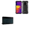 BoxWave Keyboard Compatible with Doogee S98 Pro - SlimKeys Bluetooth Keyboard - with Backlight, Portable Slim LED 7 Colors - Jet Black view 1
