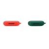 2 Pack DAYJOY Soft Silicone Protective Case Cover Compatible with Anker Soundcore AeroFit Earbuds, Protective Skin Sleeve with Key Chain (red+Green) view 1