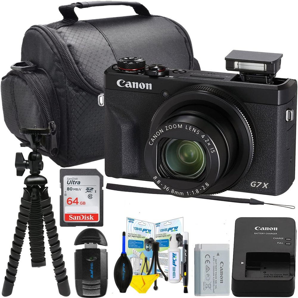 Canon PowerShot G7 X Mark II Digital Camera with Buzz Photo Accessories Bunlde (International Model) (Renewed)