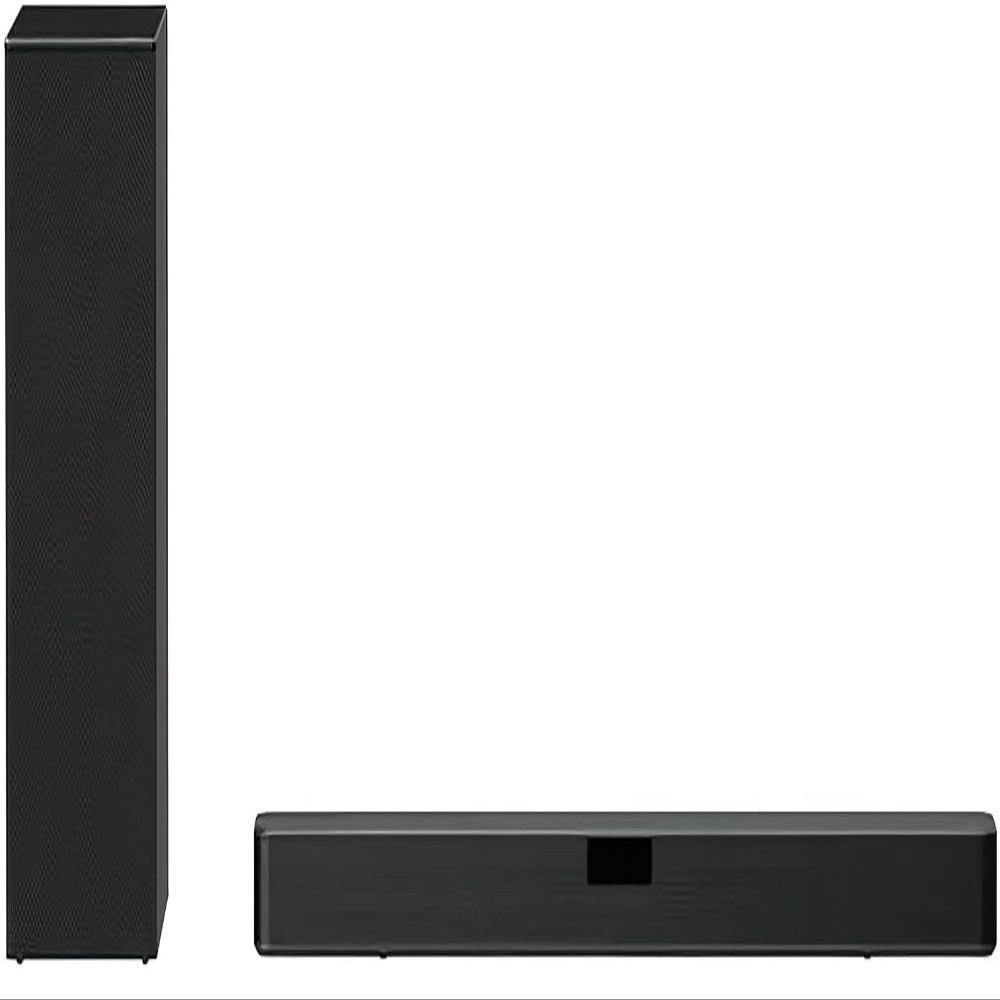 LG SN5A High Res Audio Sound Bar; 2.1 Channel; DTS Virtual:X; 400W Total Output Power; Wireless Active Subwoofer; USB Playback; Wall Mount Bracket; LCD Display Auto-Dimmer