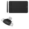 BoxWave Smart Gadget Compatible with XP-Pen Deco mini7W - AllReader SD Card Reader, microSD Card Reader SD Compact USB - Jet Black view 1
