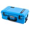 ColorCase Pelican Air 1535 Carry-on Case Electric Blue - Medium Size Waterproof Case with Pick & Pluck Foam & Laptop Computer Lid Pouch - Black Handles & TSA Locking Latches view 2