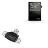 BoxWave Smart Gadget Compatible with HiBy RS2 - AllReader SD Card Reader, microSD Card Reader SD Compact USB - Jet Black view 1