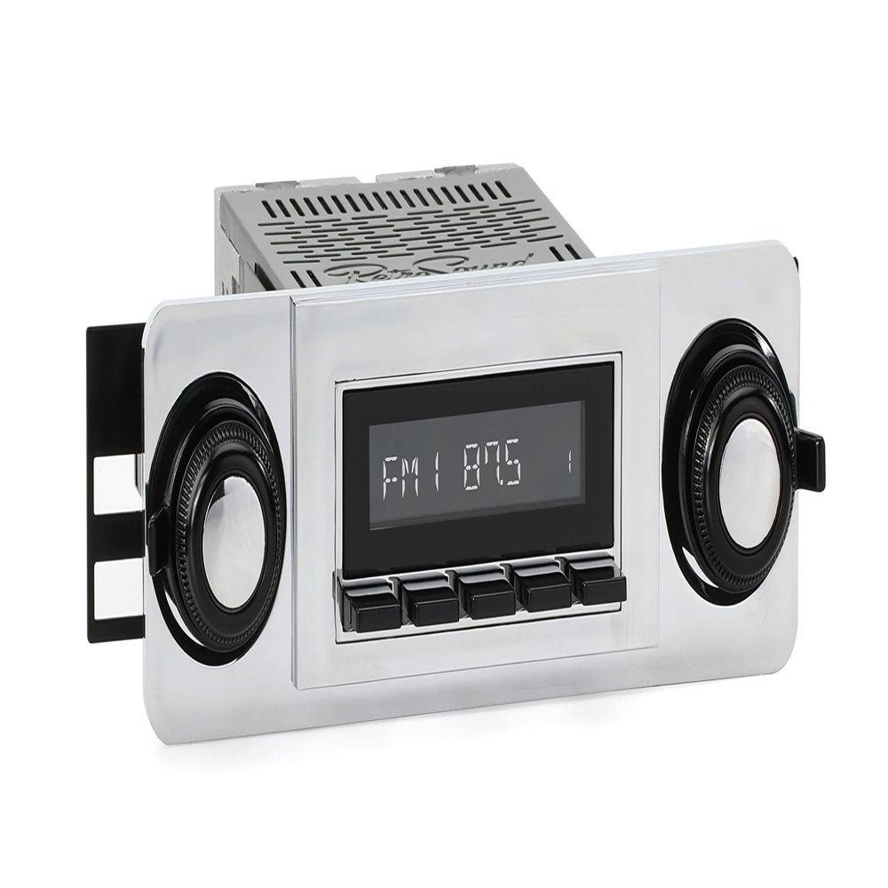 RetroRadio Compatible with 1970-72 GMC Jimmy Features Include Bluetooth, AUX, AM/FM LACB-M1-119-23P-93PG1