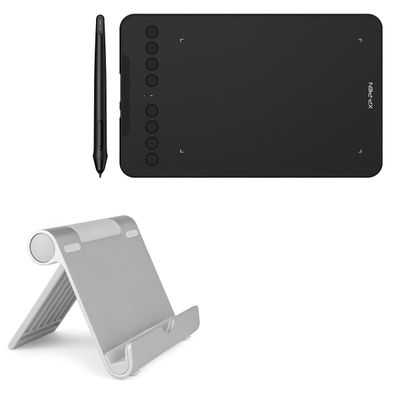 BoxWave Stand and Mount Compatible with XP-Pen Deco mini7W - VersaView Aluminum Stand, Portable, Multi Angle Viewing Sturdy
