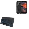 BoxWave Keyboard Compatible with Oukitel WP18 Pro - SlimKeys Bluetooth Keyboard - with Backlight, Portable Slim LED 7 Colors - Jet Black view 1