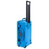 ColorCase Pelican Air 1535 Carry-on Case Electric Blue - Medium Size Waterproof Case with Pick & Pluck Foam & Mesh Lid Organizer - Blue Handles & Latches view 4