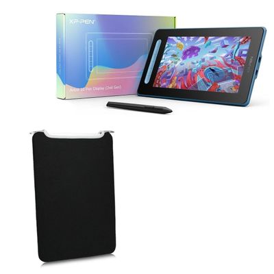 BoxWave Case Compatible with XP-Pen 10 (2nd Gen) - SlipSuit, Soft Slim Neoprene Pouch Protective Case Cover - Jet Black