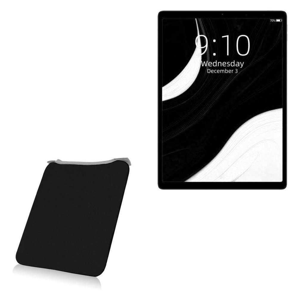 BoxWave Case Compatible with Chuwi HiPad Plus - SlipSuit, Soft Slim Neoprene Pouch Protective Case Cover - Jet Black