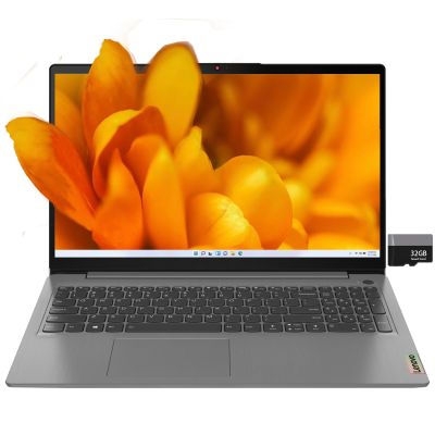 Lenovo ideapad 3i Laptop, 15.6" Full HD 1080p Touchscreen, Windows 11 Home, Intel Core i5-1135G7, 12GB RAM, 1t PCIe NVMe SSD, HDMI, Webcam, Arctic Grey, Alpacatec 32GB Card