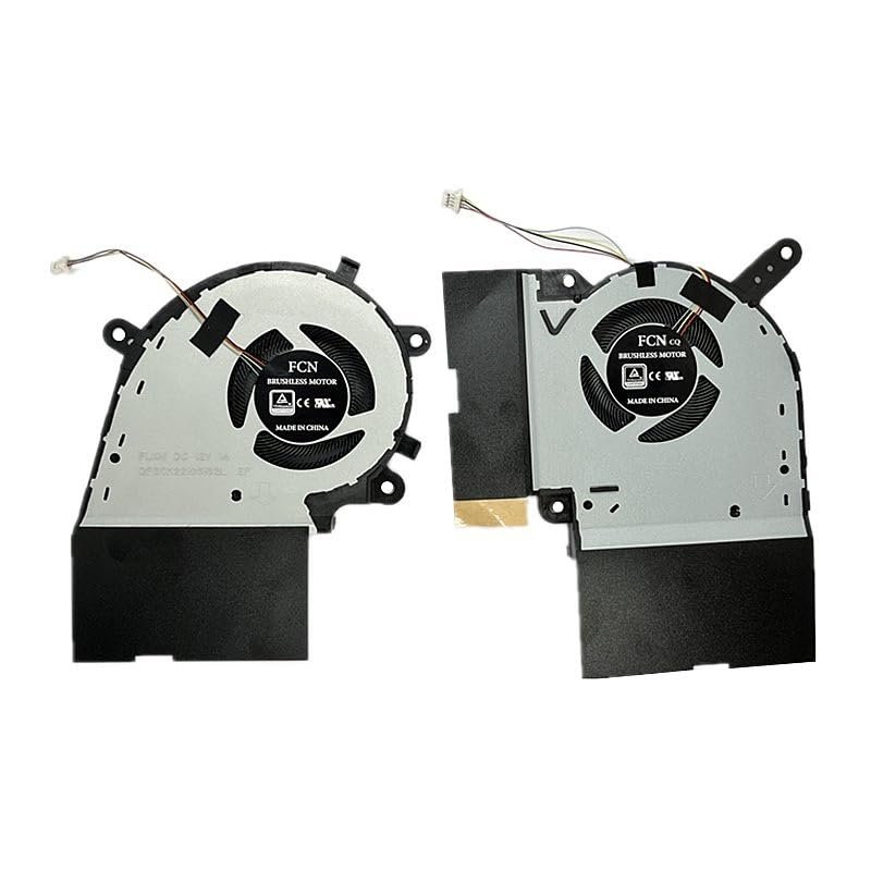 12V Laptop CPU Gpu Cooling Fan Cooler Radiator Fits for Asus ROG Strix G731 G731G G731GV G731GW -EV106T G731GU G731GT (Color : 12V Pair)